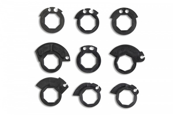 Revêtements de poignées UFO Lock-On Universels Gris / Bleu - visuel 2